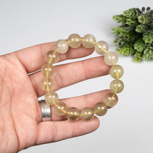 Libyan Desert Glass Bead Bracelet 38.16 g 12mm - InnerVision Crystals