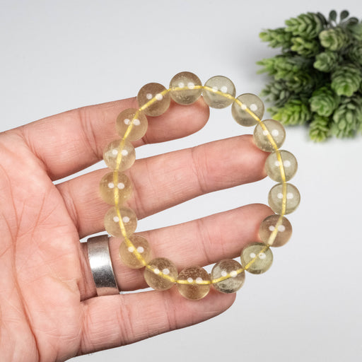 Libyan Desert Glass Bead Bracelet 35.41 g 12mm - InnerVision Crystals
