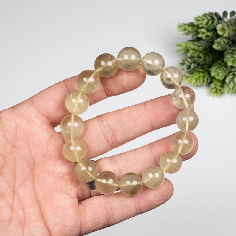 Libyan Desert Glass Bead Bracelet 49.16 g 13mm - InnerVision Crystals