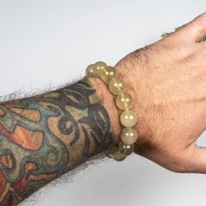 Libyan Desert Glass Bead Bracelet 48.67 g 14mm