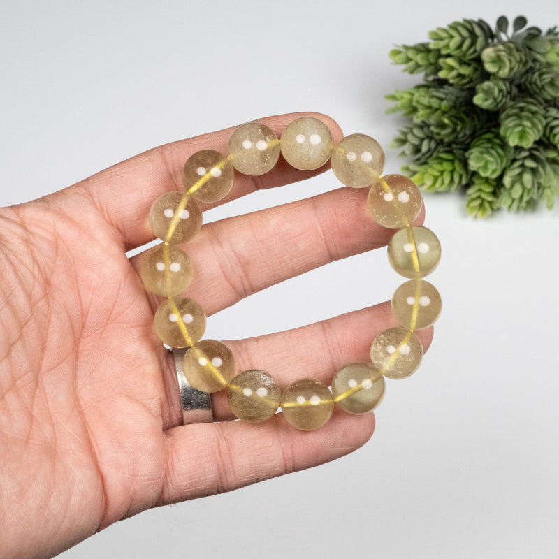 Libyan Desert Glass Bead Bracelet 48.67 g 14mm