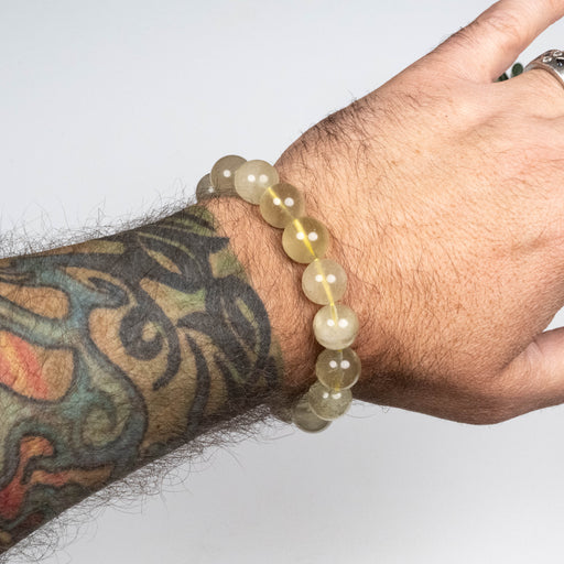 Libyan Desert Glass Bead Bracelet 42.53 g 13mm - InnerVision Crystals