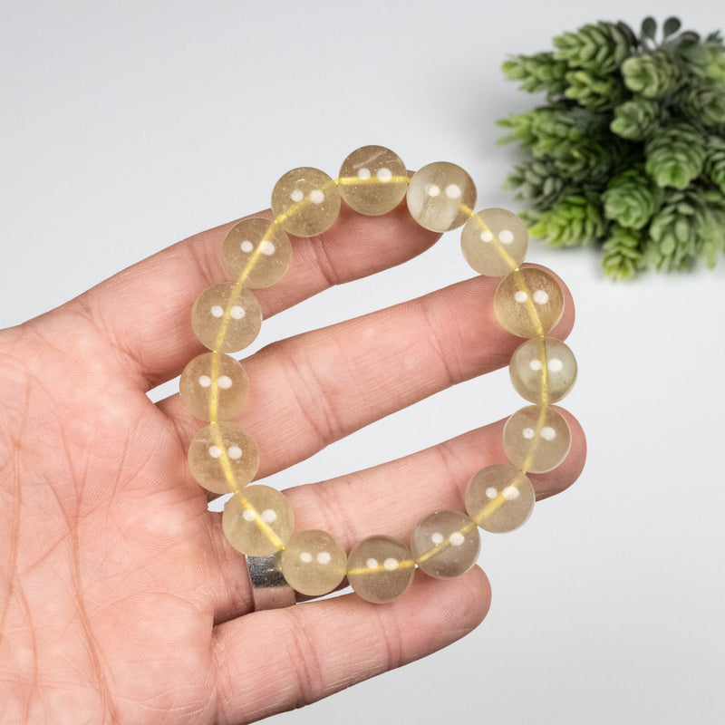Libyan Desert Glass Bead Bracelet 42.53 g 13mm