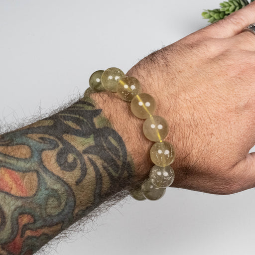 Libyan Desert Glass Bead Bracelet 62.83 g 15mm - InnerVision Crystals