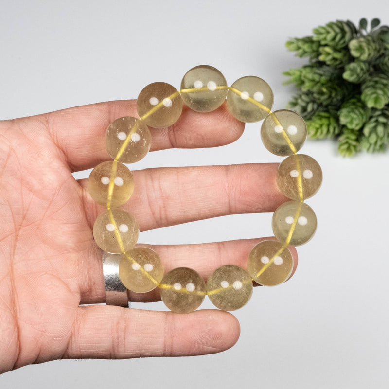 Libyan Desert Glass Bead Bracelet 68.73 g 16mm