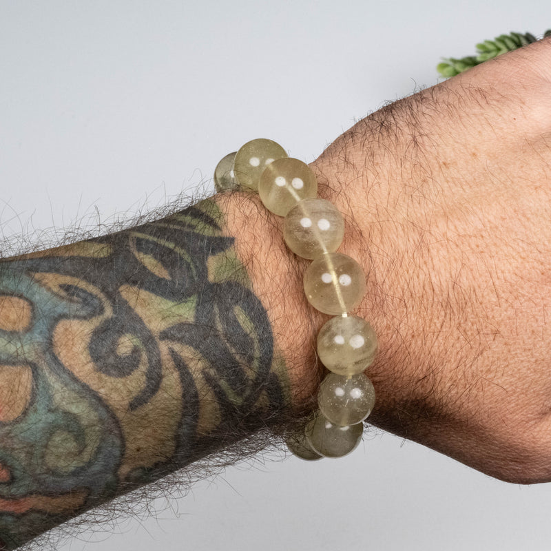 Libyan Desert Glass Bead Bracelet 55.55 g 15mm