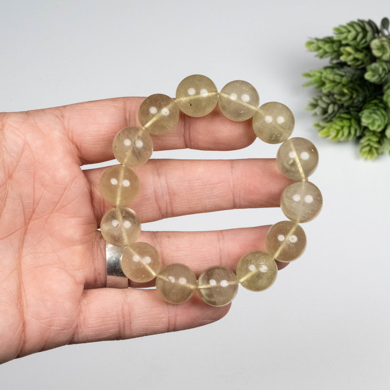 Libyan Desert Glass Bead Bracelet 55.55 g 15mm