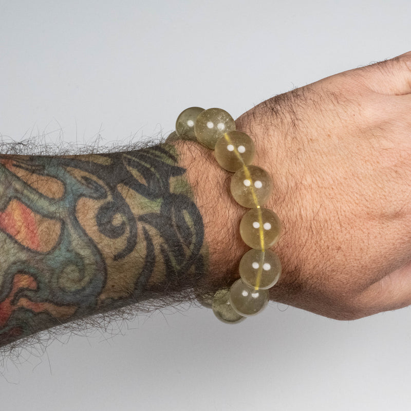 Libyan Desert Glass Bead Bracelet 78.59 g 17mm