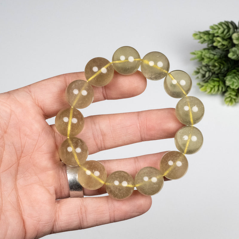 Libyan Desert Glass Bead Bracelet 78.59 g 17mm
