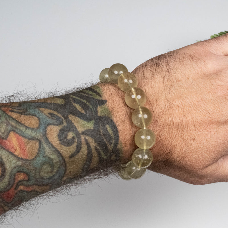 Libyan Desert Glass Bead Bracelet 59.91 g 15mm