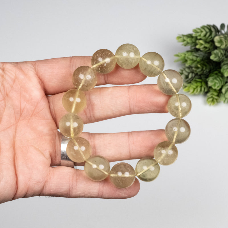 Libyan Desert Glass Bead Bracelet 59.91 g 15mm