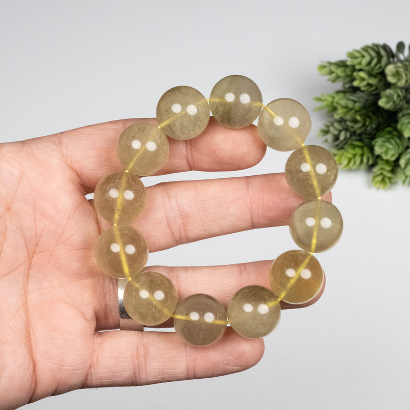 Libyan Desert Glass Bead Bracelet 82.82 g 18mm