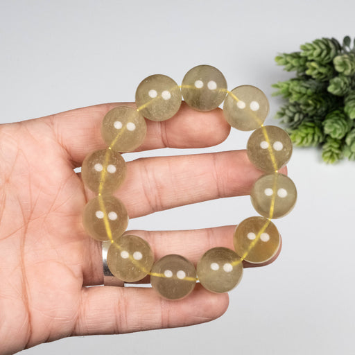 Libyan Desert Glass Bead Bracelet 82.82 g 18mm - InnerVision Crystals