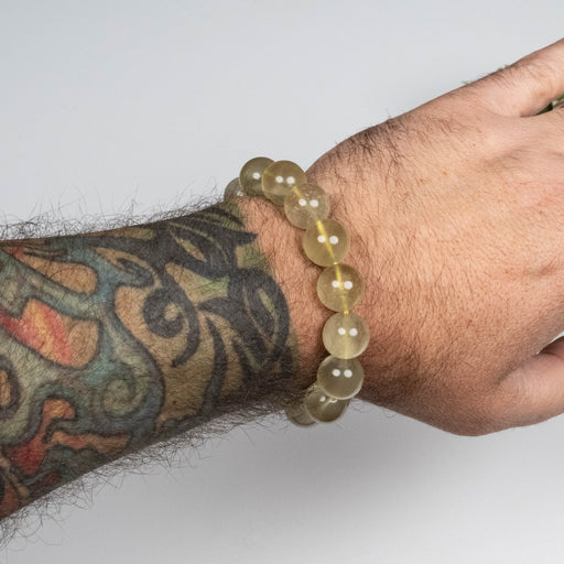 Libyan Desert Glass Bead Bracelet 49.38 g 14mm - InnerVision Crystals