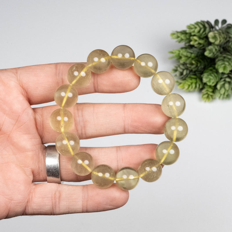 Libyan Desert Glass Bead Bracelet 49.38 g 14mm