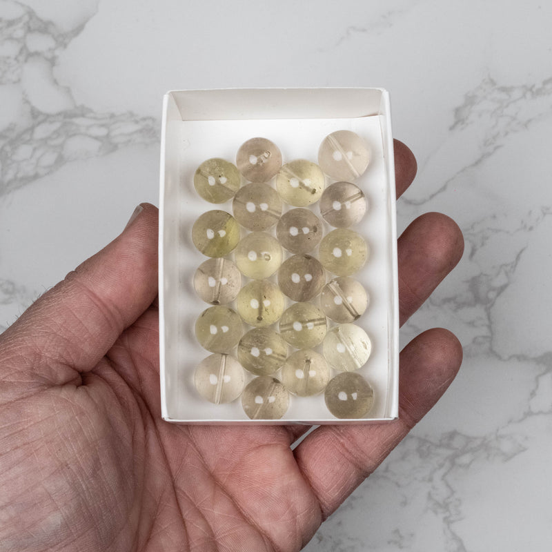 Libyan Desert Glass Beads 13mm | 60 gram Wholesale Lot