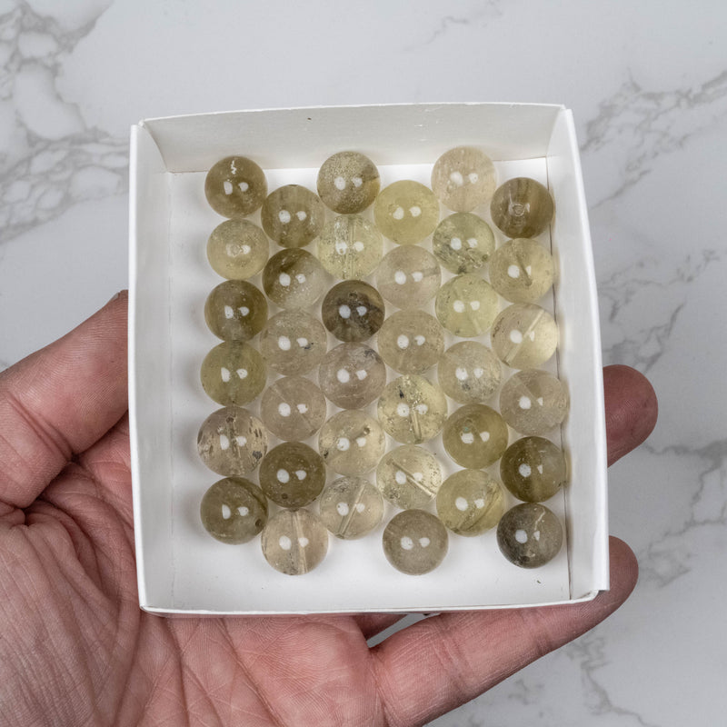Libyan Desert Glass Beads 13mm | 100 gram Wholesale Lot