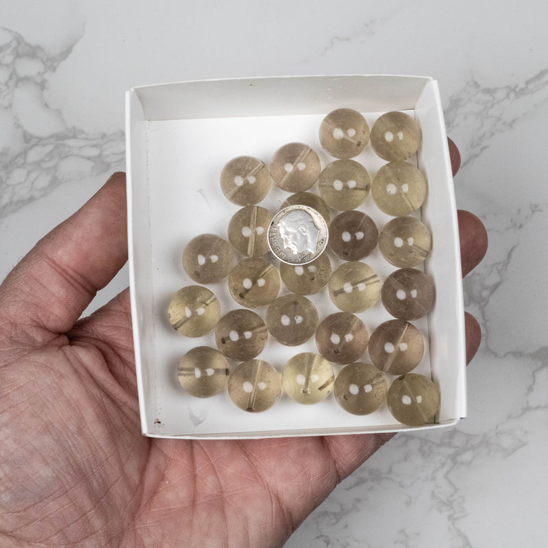 Libyan Desert Glass Beads 15mm | 100 gram Wholesale Lot