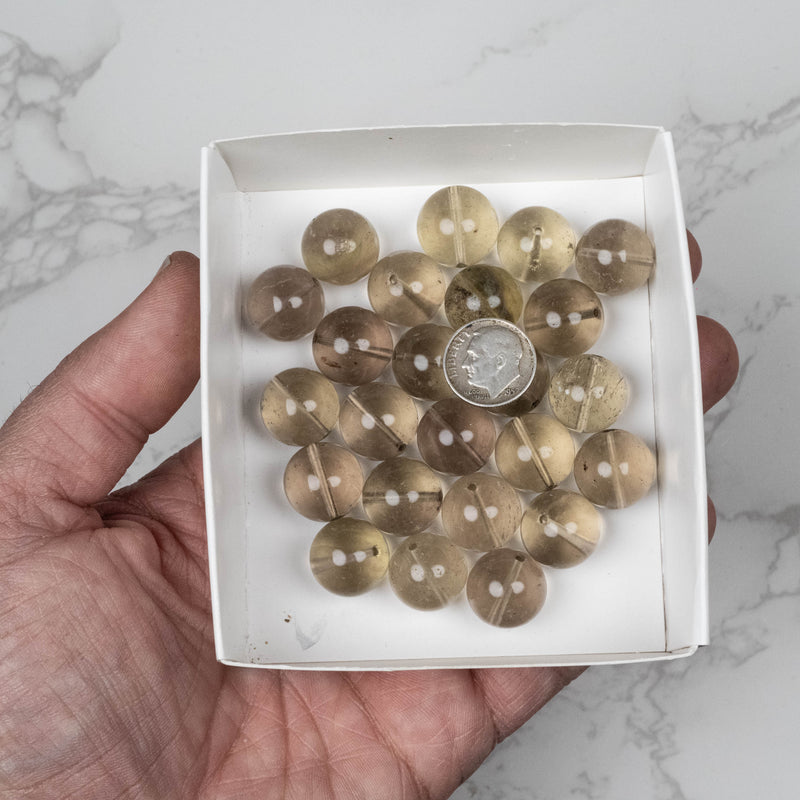 Libyan Desert Glass Beads 15mm | 100 gram Wholesale Lot
