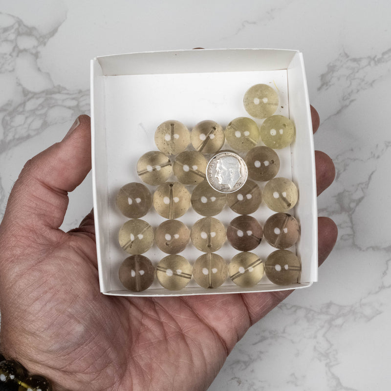 Libyan Desert Glass Beads 15mm | 100 gram Wholesale Lot