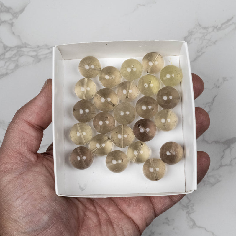 Libyan Desert Glass Beads 15mm | 100 gram Wholesale Lot