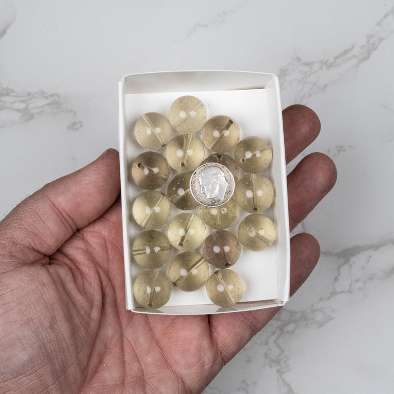 Libyan Desert Glass Beads 15mm | 75 gram Wholesale Lot