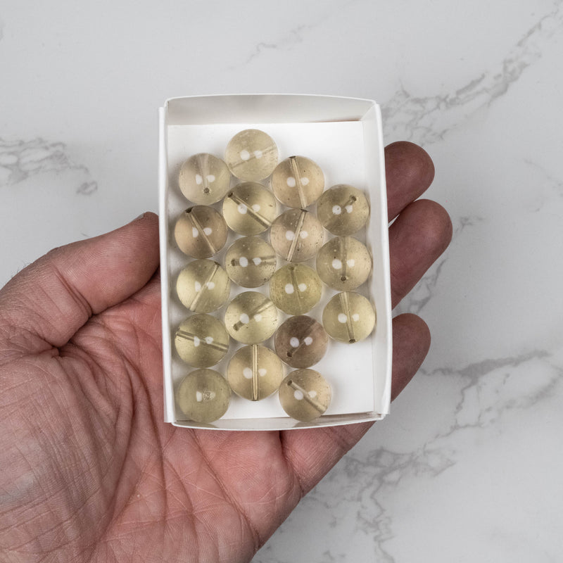 Libyan Desert Glass Beads 15mm | 75 gram Wholesale Lot