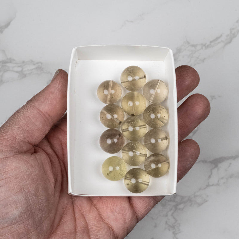 Libyan Desert Glass Beads 15mm | 55 gram Wholesale Lot