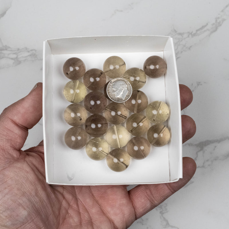 Libyan Desert Glass Beads 16mm | 100 gram Wholesale Lot
