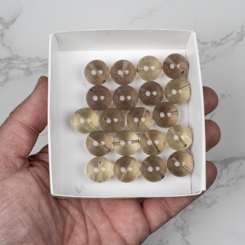 Libyan Desert Glass Beads 16mm | 100 gram Wholesale Lot