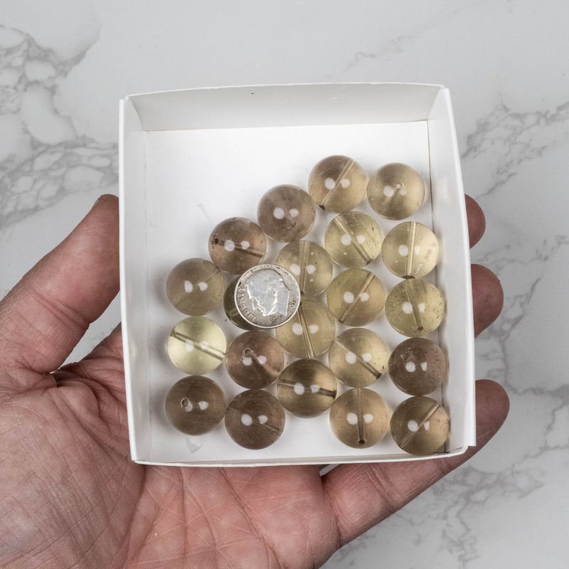 Libyan Desert Glass Beads 16mm | 100 gram Wholesale Lot
