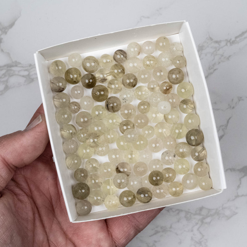 Libyan Desert Glass Beads 7-10mm | 83 gram Wholesale Lot