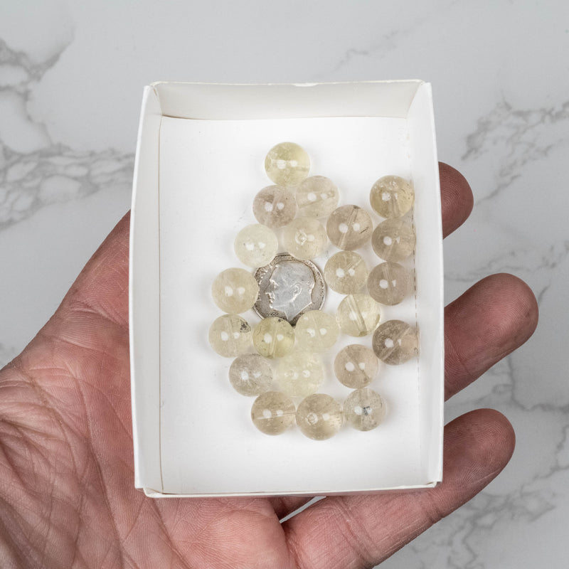 Libyan Desert Glass Beads 10mm | 25 gram Wholesale Lot