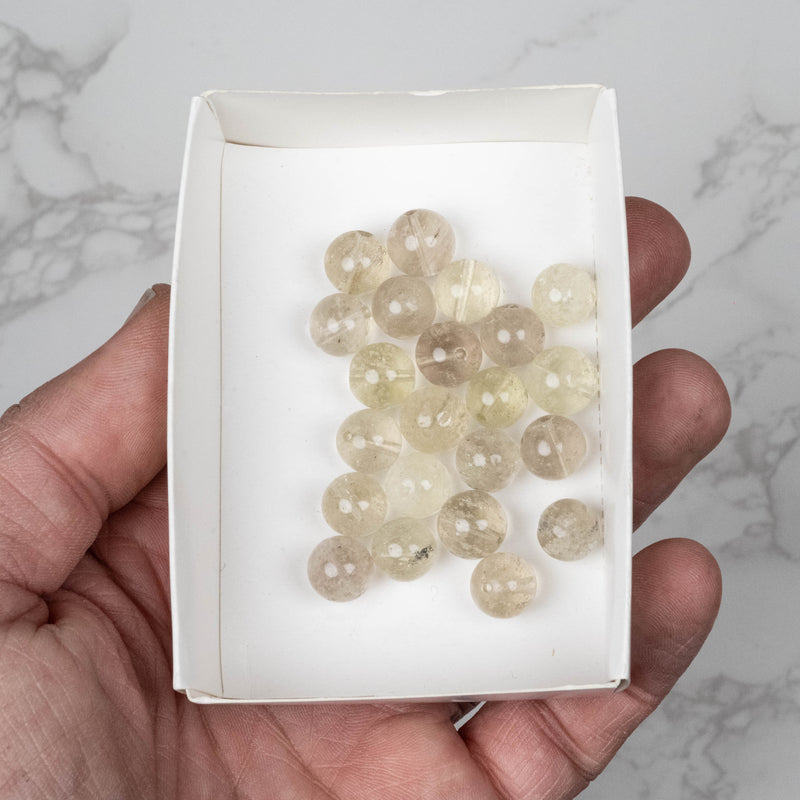 Libyan Desert Glass Beads 10mm | 25 gram Wholesale Lot