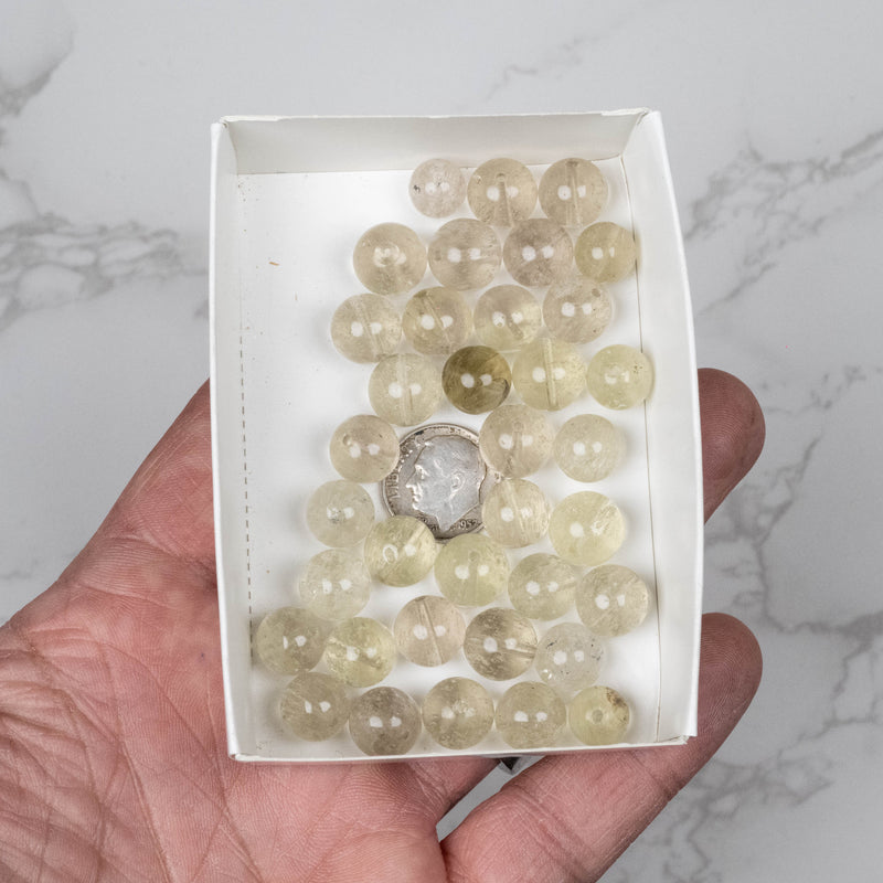 Libyan Desert Glass Beads 10mm | 43 gram Wholesale Lot