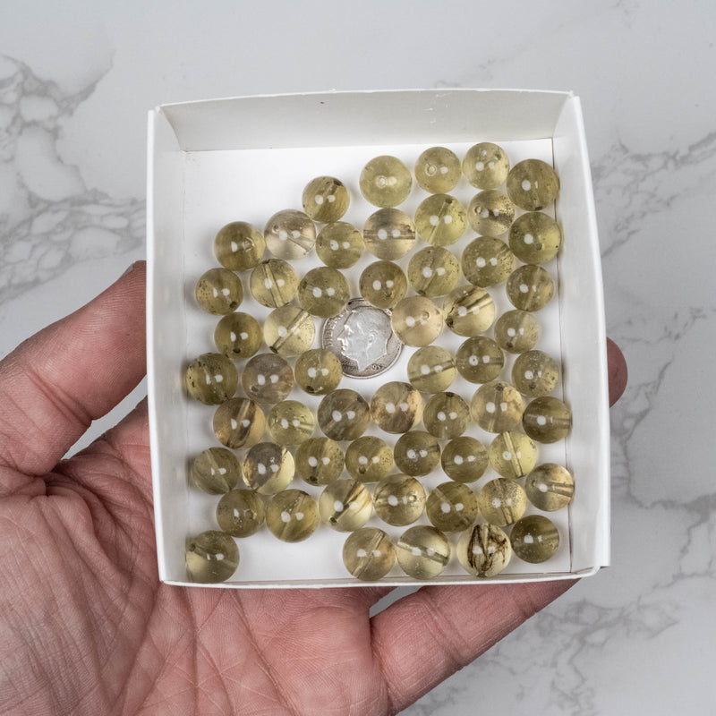 Libyan Desert Glass Beads 10-11mm | 79 gram Wholesale Lot