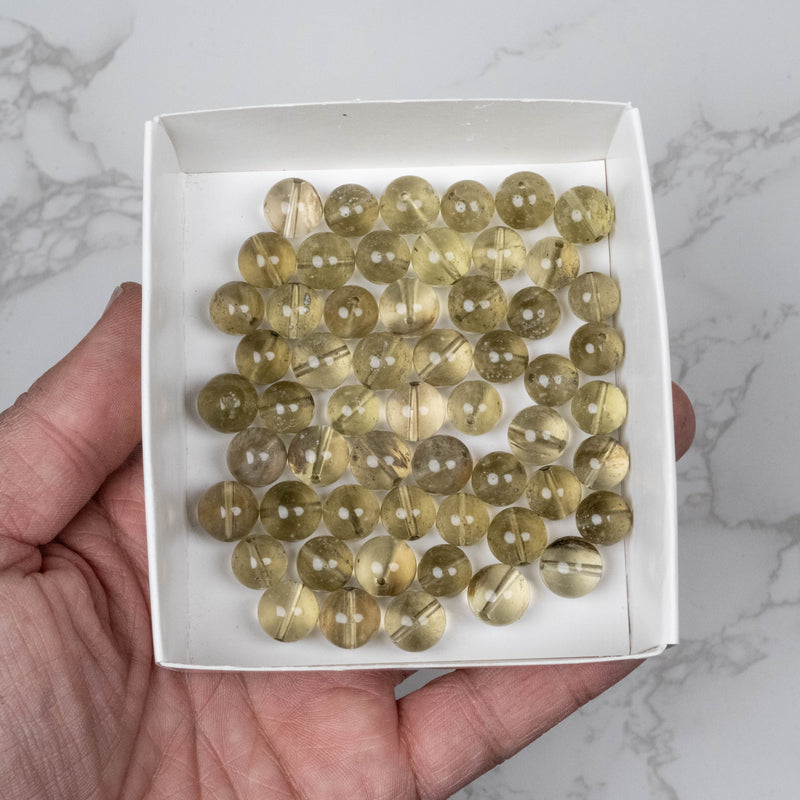 Libyan Desert Glass Beads 10-11mm | 79 gram Wholesale Lot