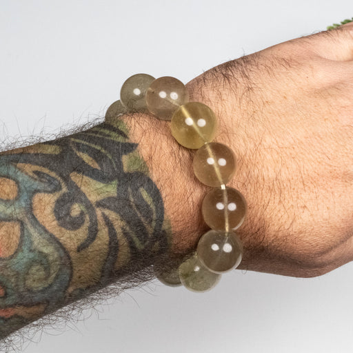 Libyan Desert Glass Bead Bracelet 86.22 g 18mm - InnerVision Crystals