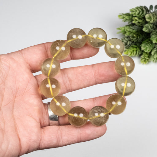 Libyan Desert Glass Bead Bracelet 77.50 g 17mm - InnerVision Crystals
