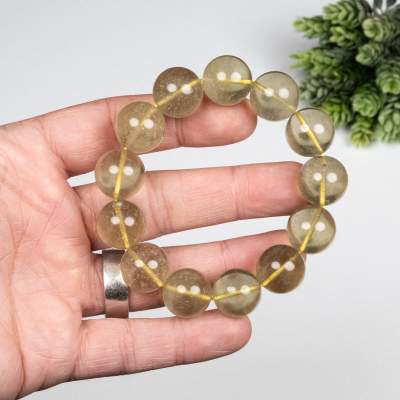 Libyan Desert Glass Bead Bracelet 68.70 g 16mm