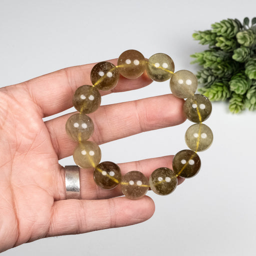 Libyan Desert Glass Bead Bracelet 61.74 g 16mm - InnerVision Crystals