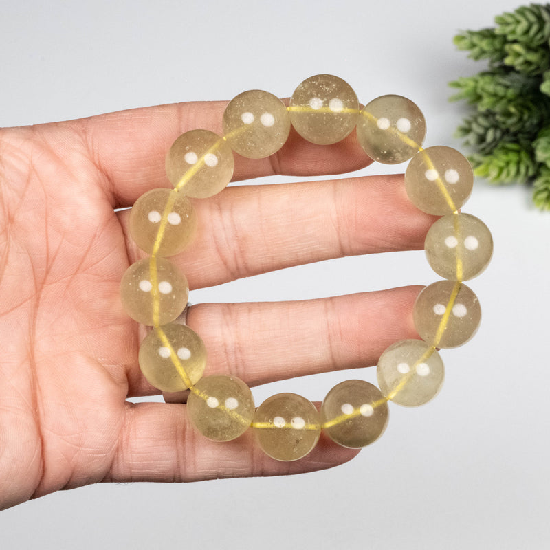 Libyan Desert Glass Bead Bracelet 66.71 g 15mm