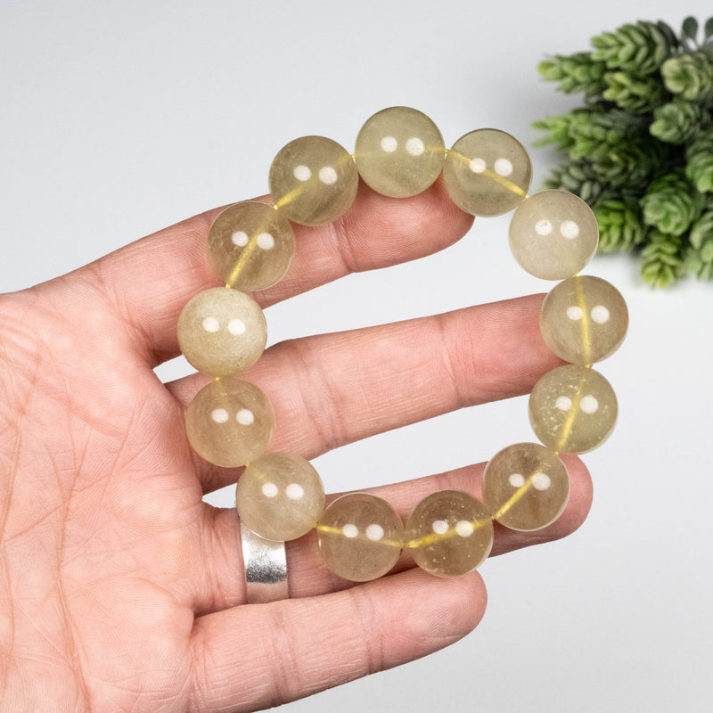 Libyan Desert Glass Bead Bracelet 68.84 g 16mm