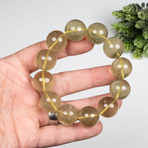 Libyan Desert Glass Bead Bracelet 98.15 g 19mm - InnerVision Crystals