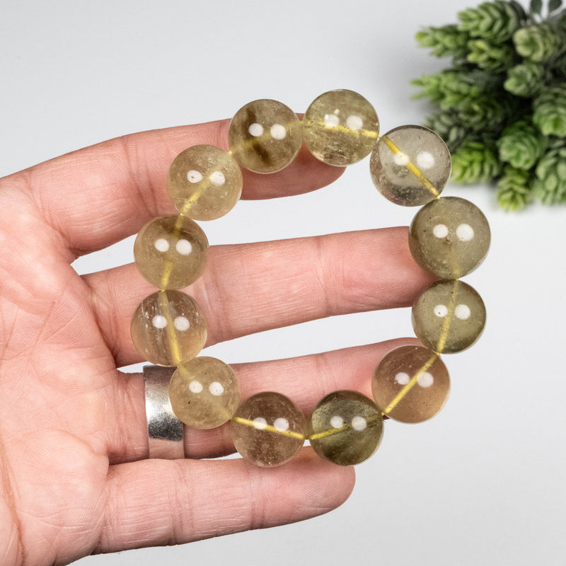 Libyan Desert Glass Bead Bracelet 68.39 g 17mm
