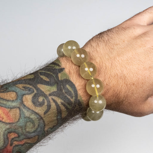 Libyan Desert Glass Bead Bracelet 82.14 g 18mm - InnerVision Crystals