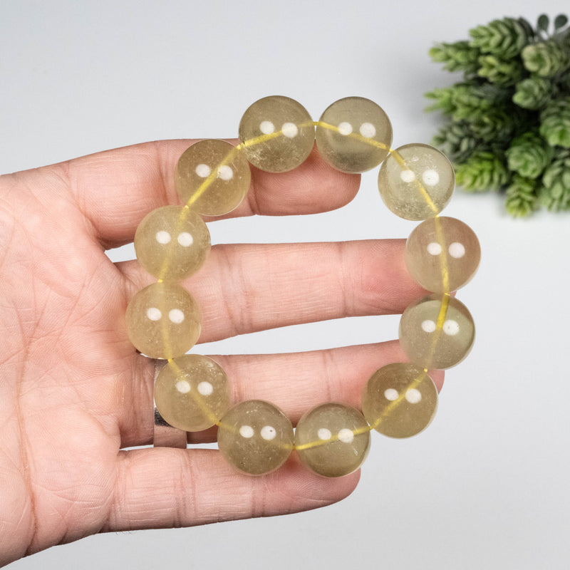 Libyan Desert Glass Bead Bracelet 82.14 g 18mm