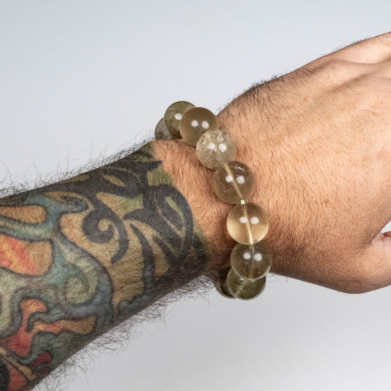 Libyan Desert Glass Bead Bracelet 79.65 g 16mm