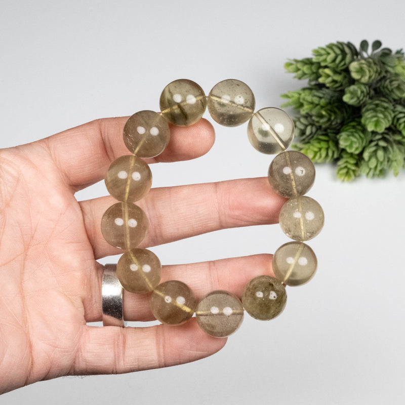 Libyan Desert Glass Bead Bracelet 79.65 g 16mm
