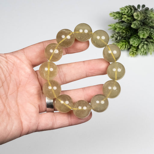 Libyan Desert Glass Bead Bracelet 105.46 g 19mm - InnerVision Crystals
